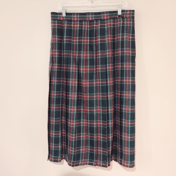 L.L. Bean Vintage Lined Wool Midi Skirt size Large NWOT - Picture 2 of 3